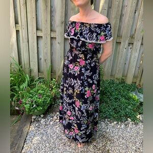 Women’s 100% Cotton, Summer Floral Maxi Dress